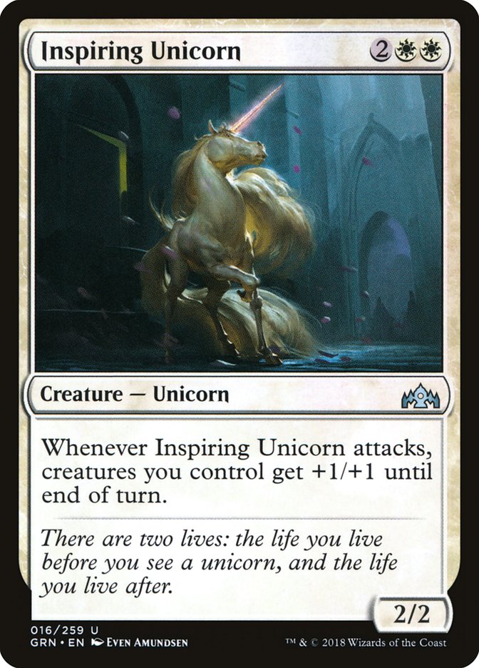 Inspiring Unicorn [Guilds of Ravnica] Foil