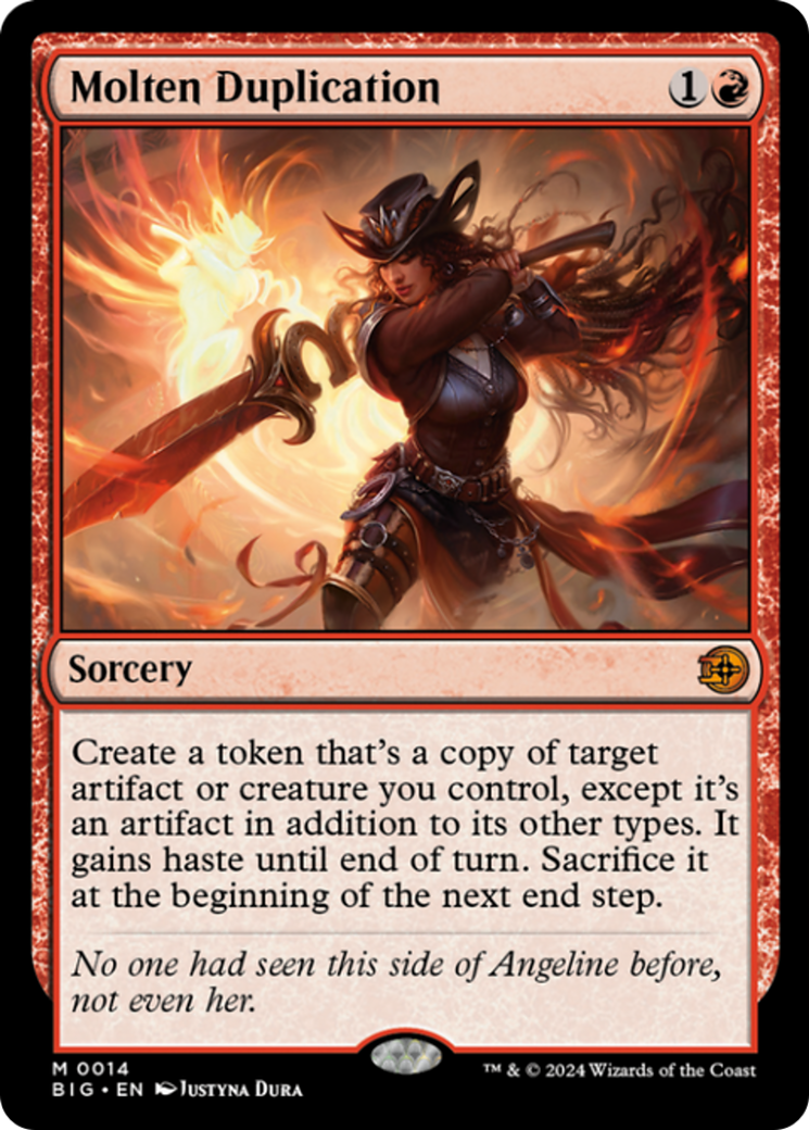 Molten Duplication [Outlaws of Thunder Junction: The Big Score] Foil