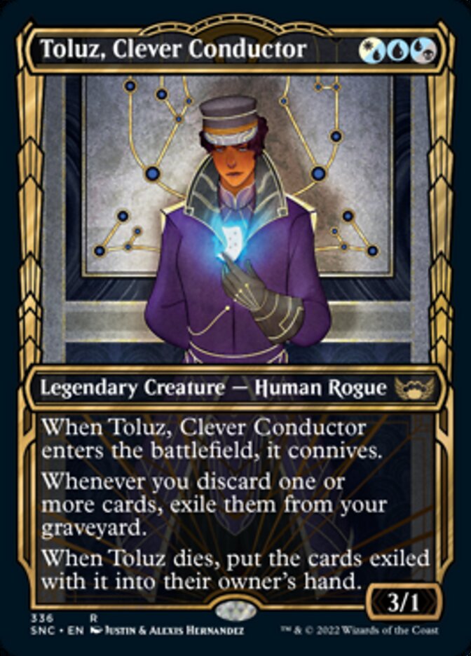 Toluz, Clever Conductor (Showcase Golden Age) [Streets of New Capenna] Foil