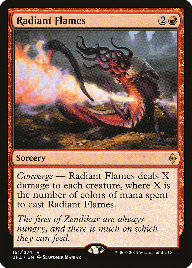 Radiant Flames [Battle for Zendikar] Foil
