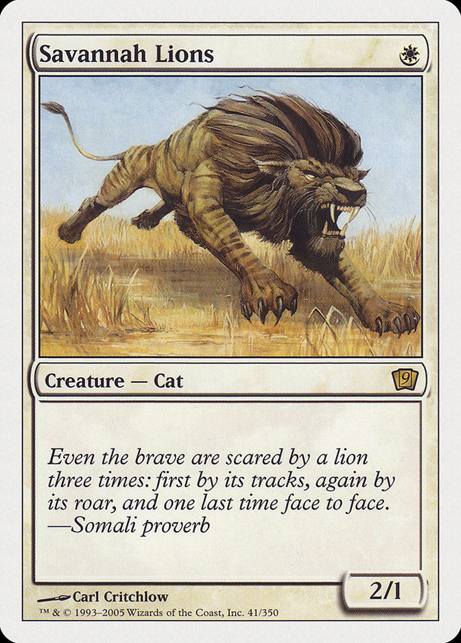 Savannah Lions [Ninth Edition] Foil