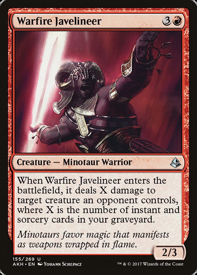 Warfire Javelineer [Amonkhet] Foil