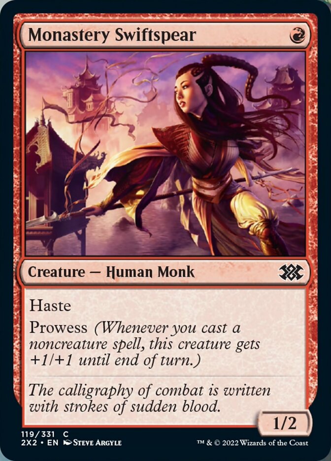 Monastery Swiftspear [Double Masters 2022] Foil