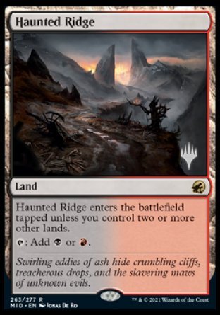 Haunted Ridge (Promo Pack) [Innistrad: Midnight Hunt Promos] Foil