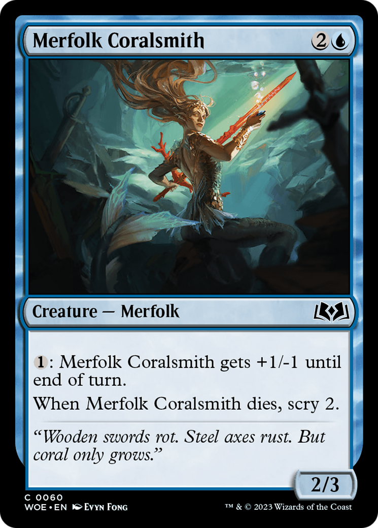 Merfolk Coralsmith [Wilds of Eldraine] Foil