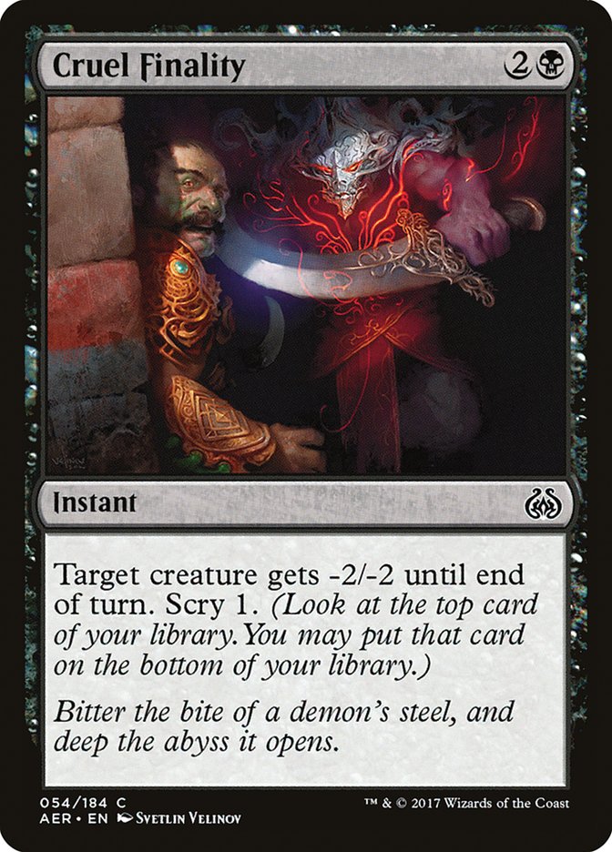 Cruel Finality [Aether Revolt] Foil