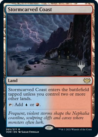Stormcarved Coast (Promo Pack) [Innistrad: Crimson Vow Promos] Foil