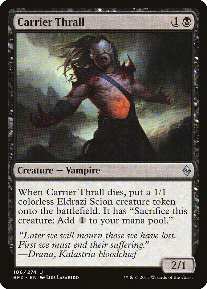 Carrier Thrall [Battle for Zendikar] Foil