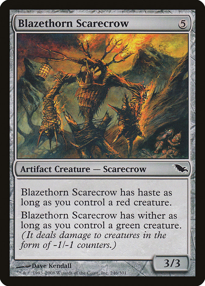 Blazethorn Scarecrow [Shadowmoor] Foil