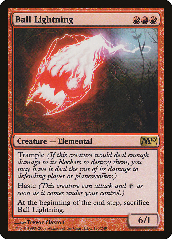 Ball Lightning [Magic 2010] Foil