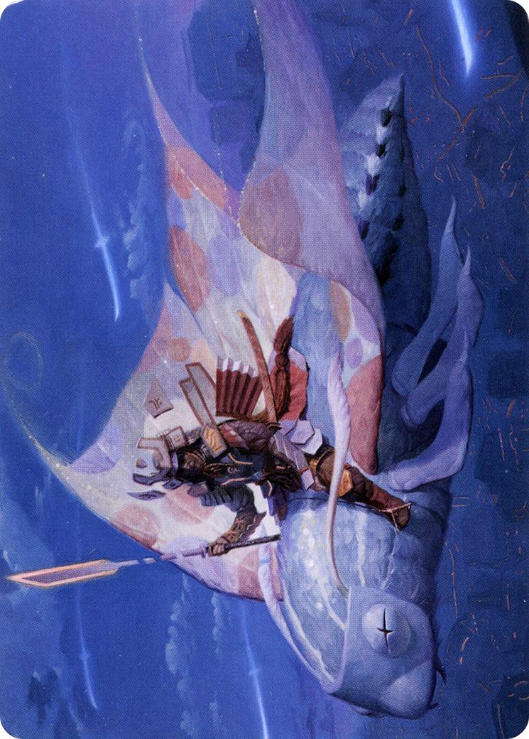 Sky-Blessed Samurai // Sky-Blessed Samurai  [Neon Dynasty Art Series] (Borderless) Foil