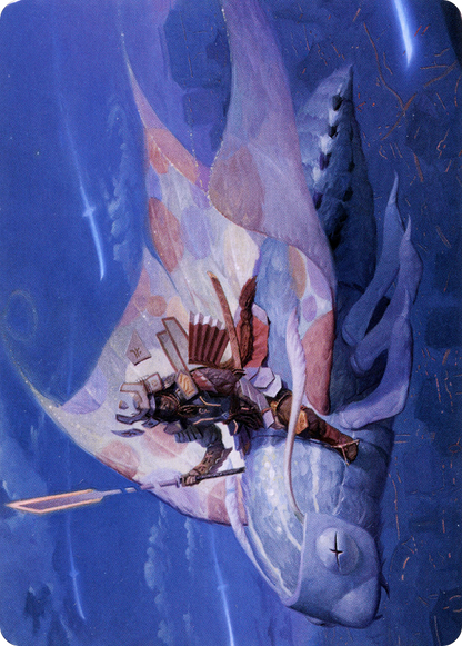 Sky-Blessed Samurai // Sky-Blessed Samurai  [Neon Dynasty Art Series] (Borderless) Foil