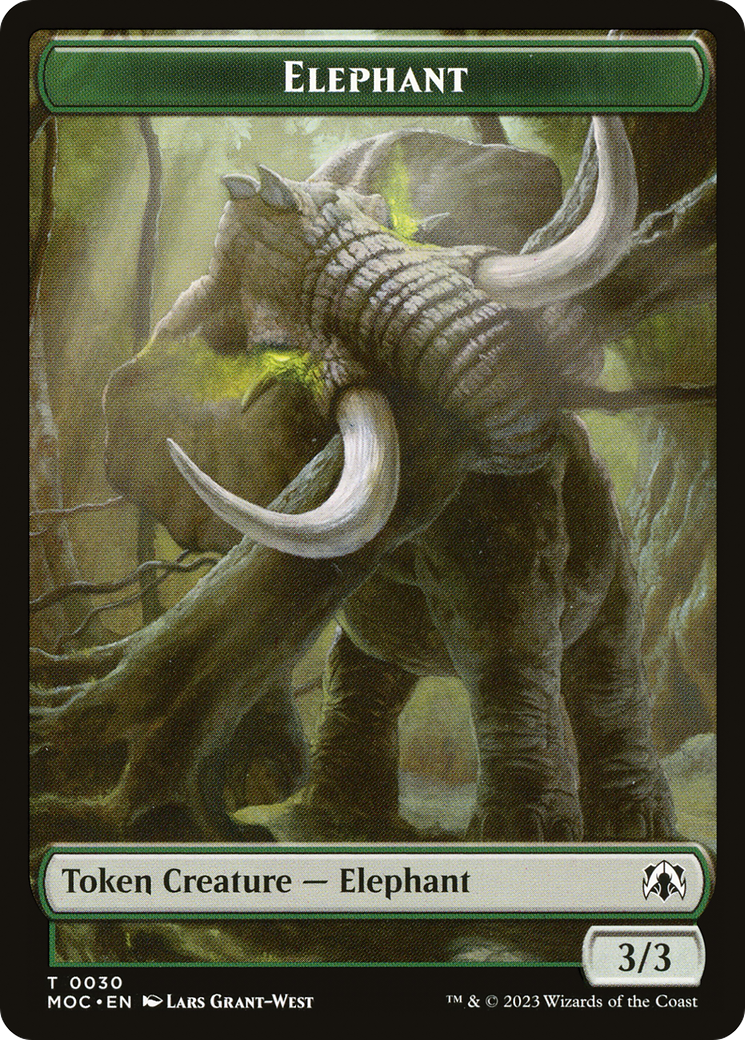Elephant  [March of the Machine Commander Tokens]