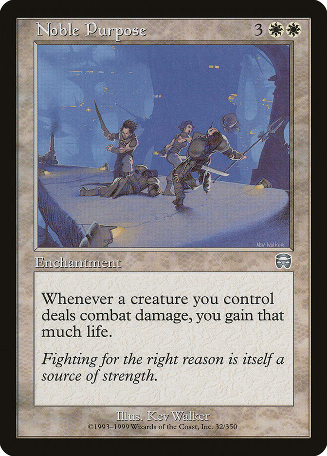 Noble Purpose [Mercadian Masques] Foil