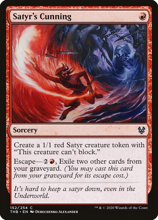 Satyr's Cunning [Theros Beyond Death] Foil