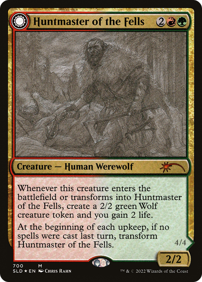 Huntmaster of the Fells // Ravager of the Fells (Sketch) [Secret Lair Drop Promos]