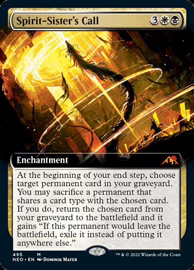 Spirit-Sister's Call (Extended Art) [Kamigawa: Neon Dynasty] Foil
