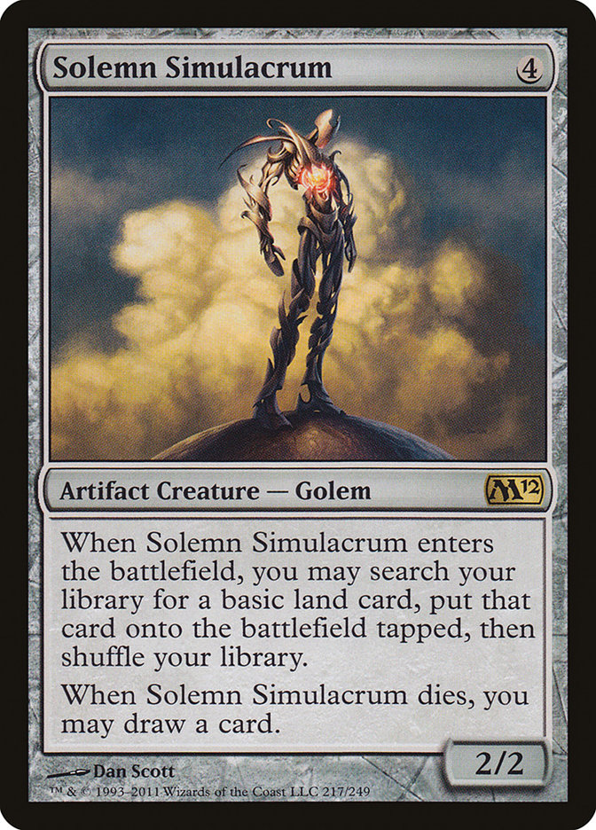 Solemn Simulacrum [Magic 2012] Foil