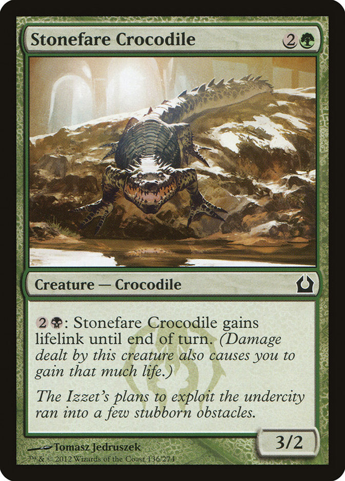 Stonefare Crocodile [Return to Ravnica] Foil