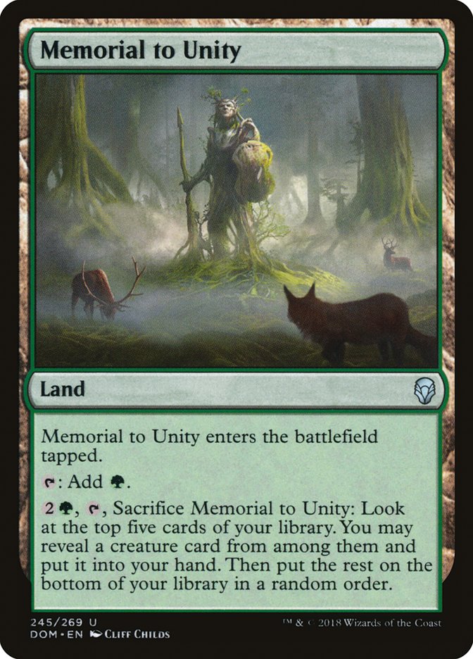 Memorial to Unity [Dominaria] Foil