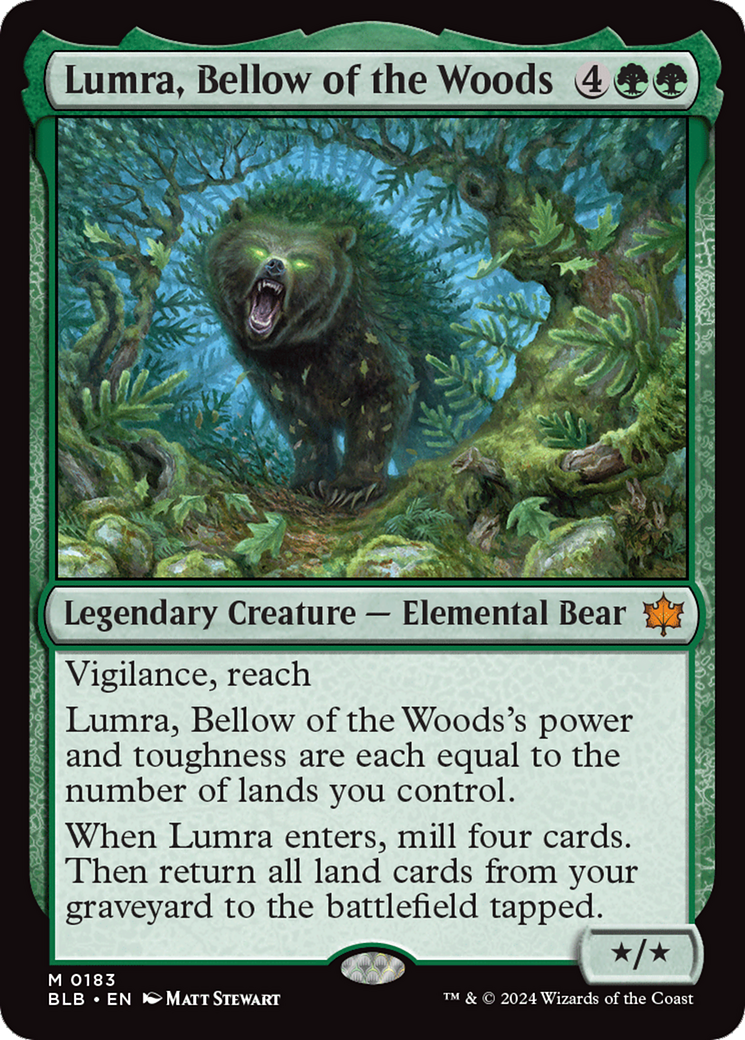 Lumra, Bellow of the Woods [Bloomburrow] Foil