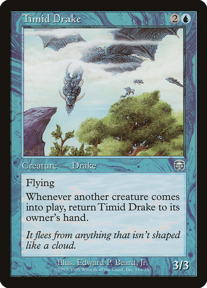 Timid Drake [Mercadian Masques] Foil