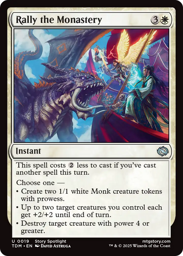 Rally the Monastery [Tarkir: Dragonstorm] Foil