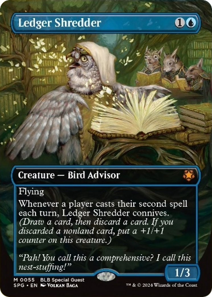 Ledger Shredder (Borderless) [Bloomburrow Special Guests] Foil