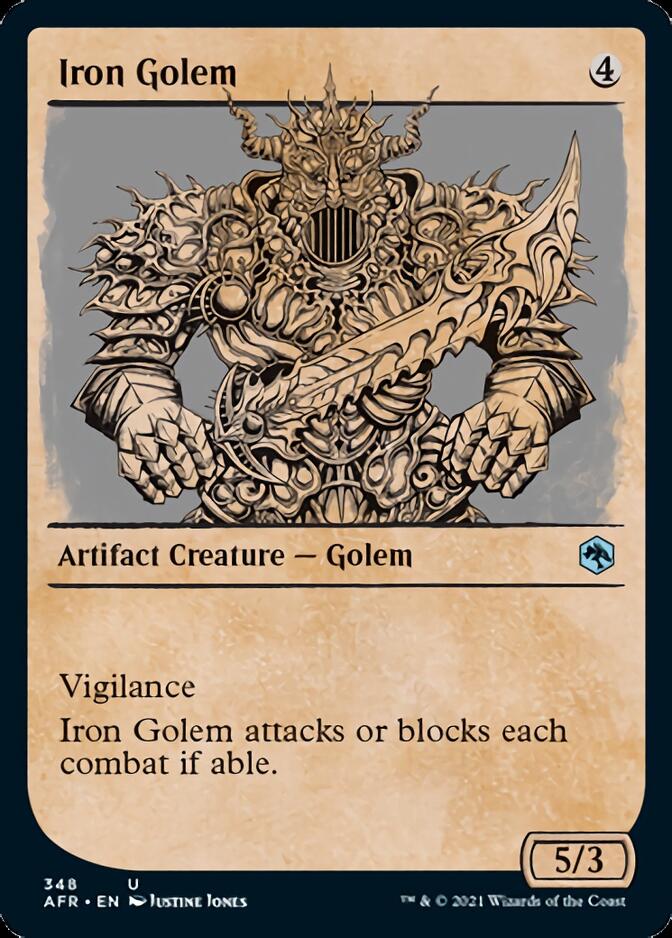 Iron Golem (Showcase) [Dungeons & Dragons: Adventures in the Forgotten Realms] Foil