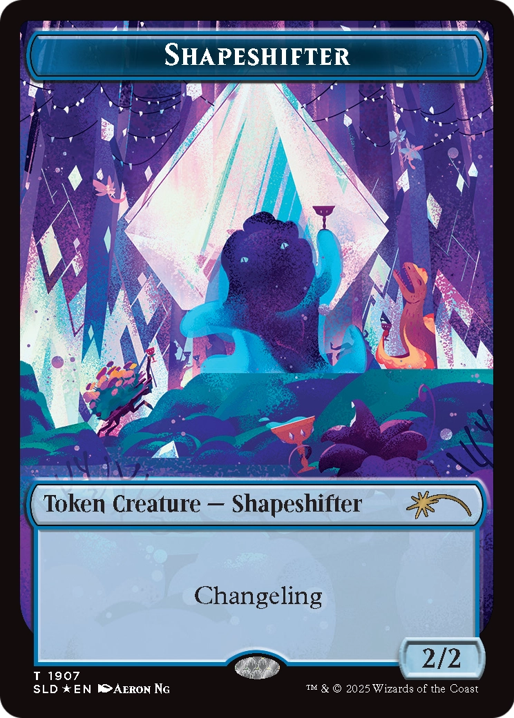 Shapeshifter Token (1907) (Double Rainbow Foil)  [Secret Lair Drop] Foil