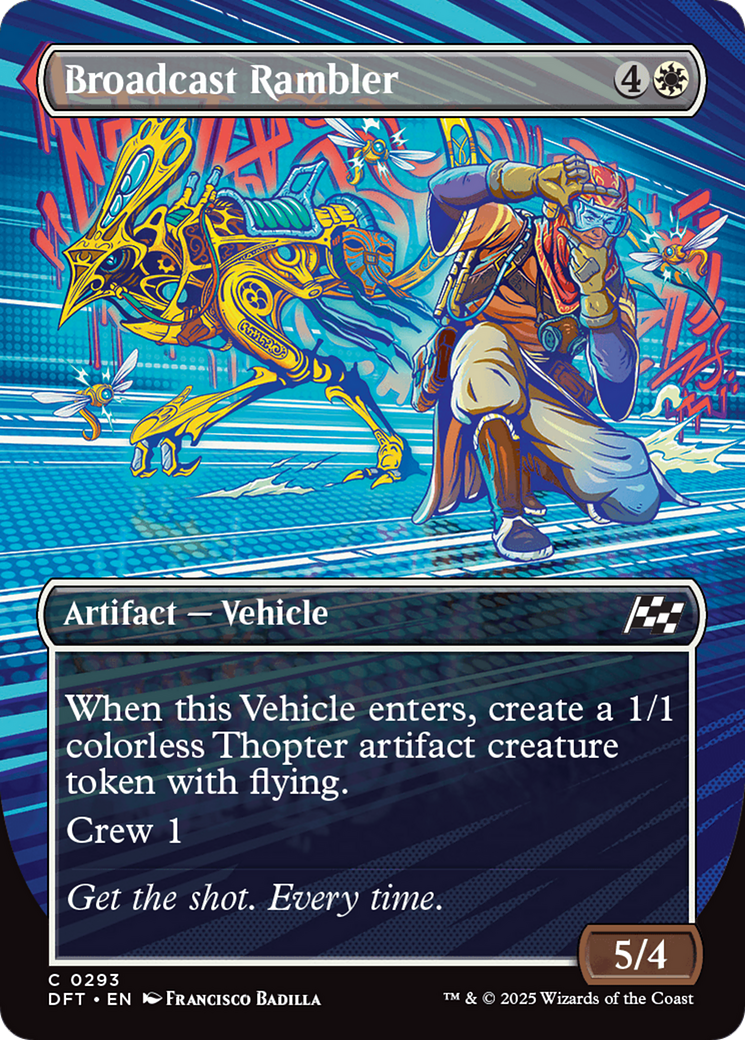 Broadcast Rambler (Borderless) [Aetherdrift] Foil