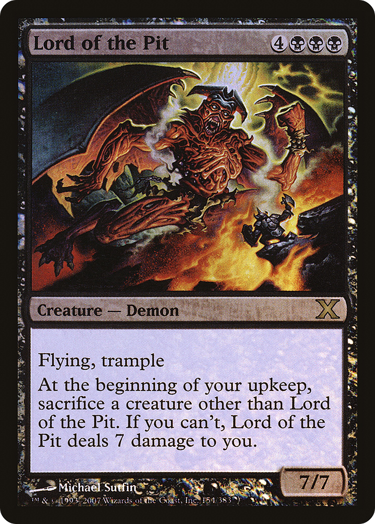 Lord of the Pit  [Tenth Edition] Foil