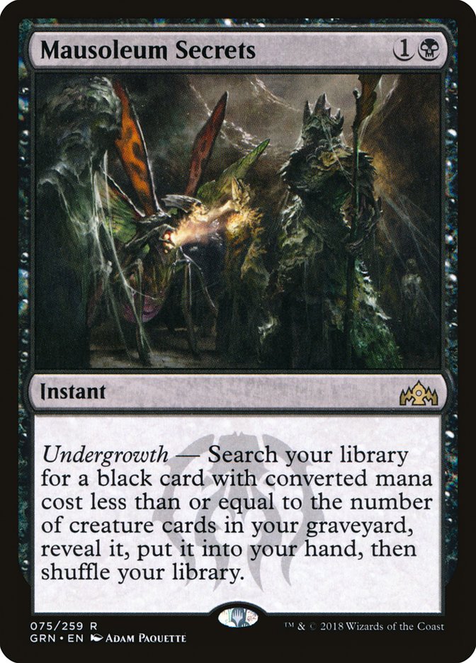 Mausoleum Secrets [Guilds of Ravnica] Foil