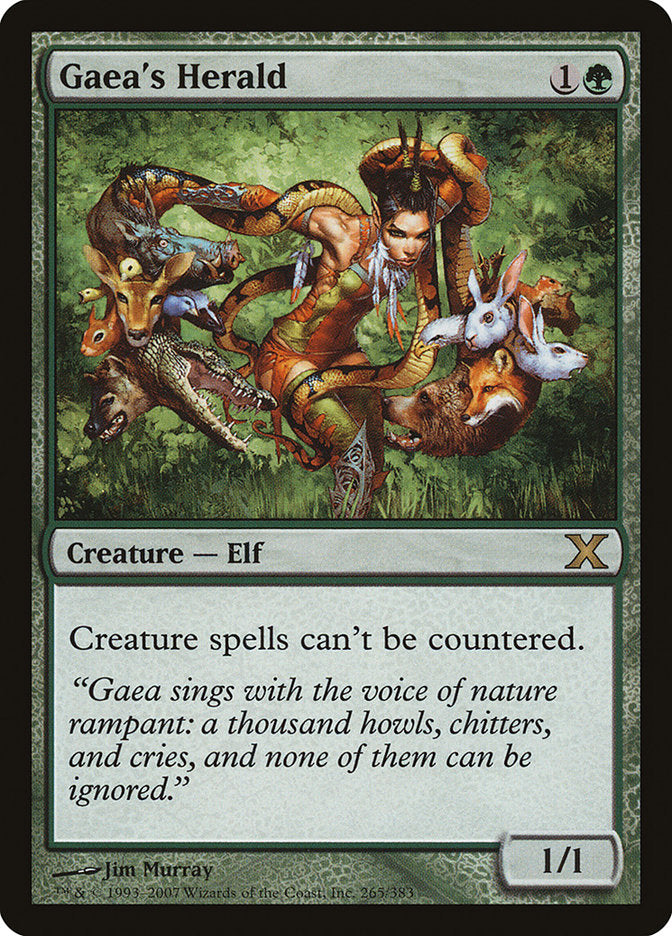 Gaea's Herald [Tenth Edition] Foil