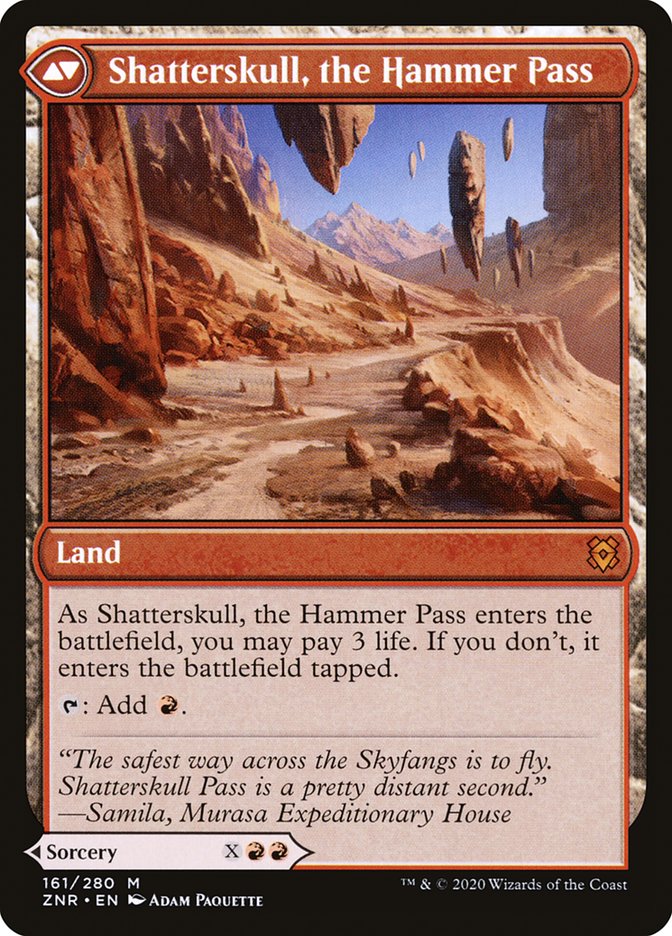 Shatterskull Smashing // Shatterskull, the Hammer Pass [Zendikar Rising] Foil
