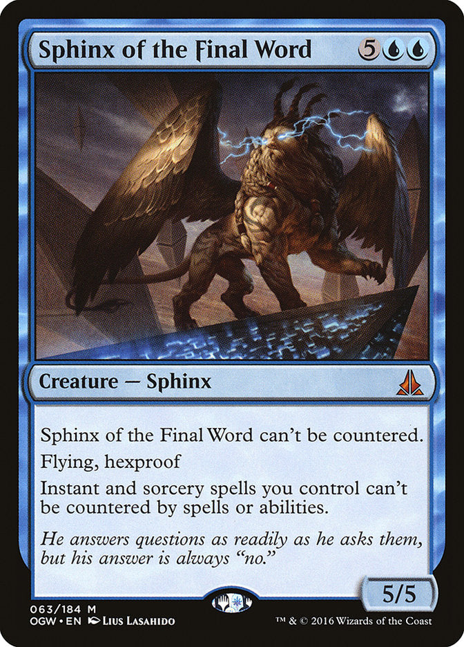 Sphinx of the Final Word [Oath of the Gatewatch] Foil