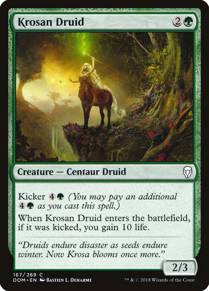 Krosan Druid [Dominaria] Foil