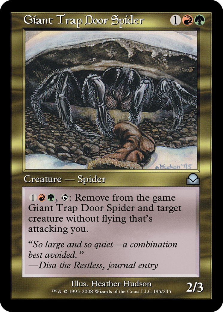 Giant Trap Door Spider  [Masters Edition II] Foil