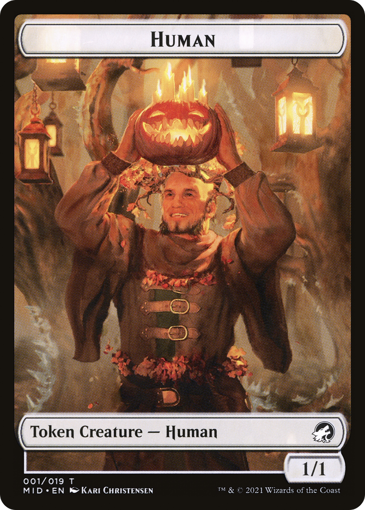 Human  [Innistrad: Midnight Hunt Tokens] Foil