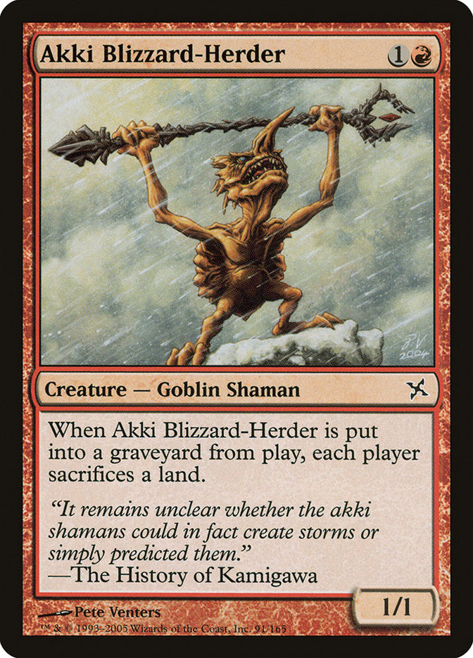 Akki Blizzard-Herder [Betrayers of Kamigawa] Foil