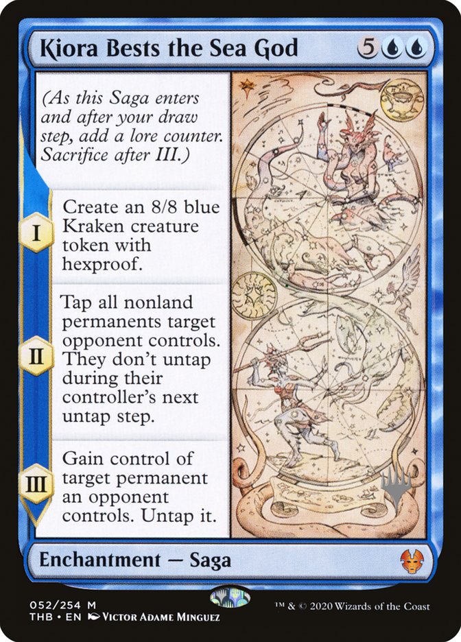Kiora Bests the Sea God (Promo Pack) [Theros Beyond Death Promos] Foil