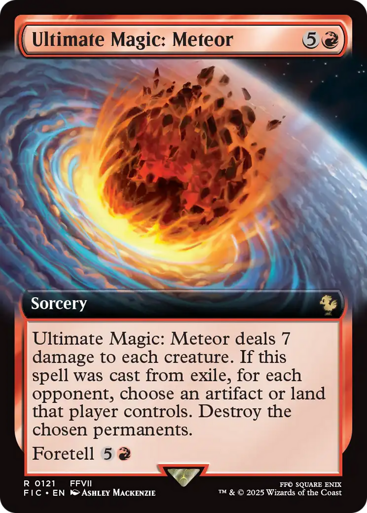Ultimate Magic: Meteor (Extended Art) [FINAL FANTASY Commander] Foil
