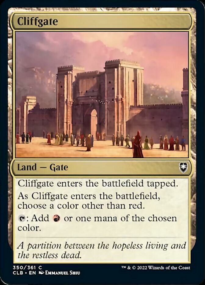 Cliffgate [Commander Legends: Battle for Baldur's Gate] Foil