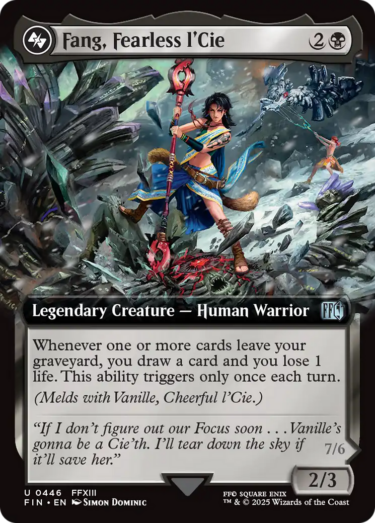 Fang, Fearless l'Cie (Extended Art) [FINAL FANTASY] Foil