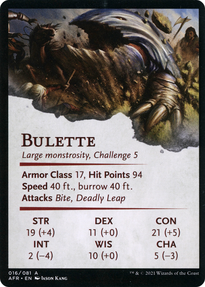 Bulette // Bulette  [Adventures in the Forgotten Realms Art Series] (Borderless) Foil