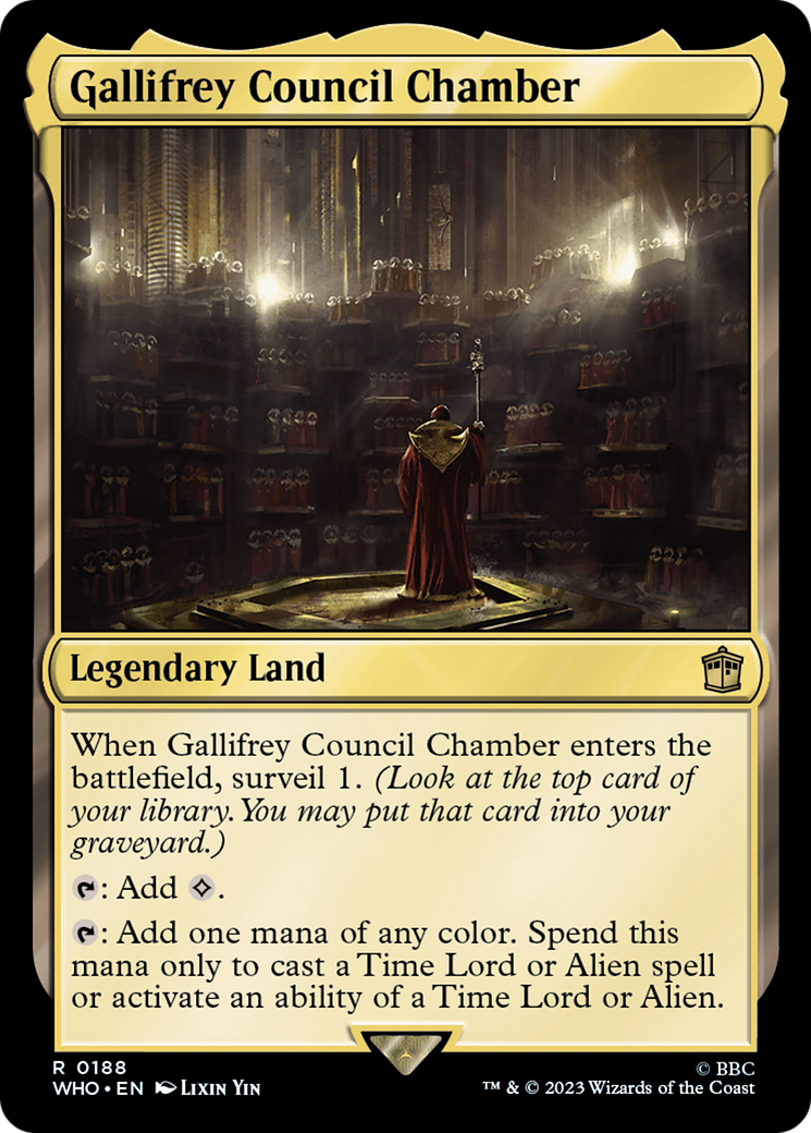 Gallifrey Council Chamber (Extended Art) [Doctor Who] Foil