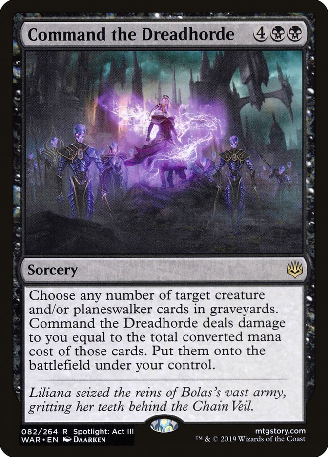 Command the Dreadhorde [War of the Spark] Foil