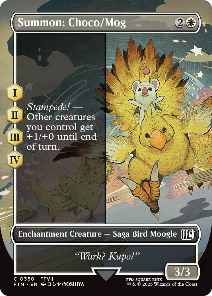 Summon: Choco/Mog (Borderless) [FINAL FANTASY] Foil
