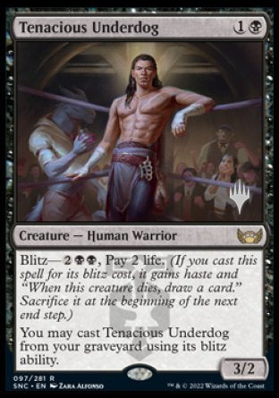 Tenacious Underdog (Promo Pack) [Streets of New Capenna Promos] Foil