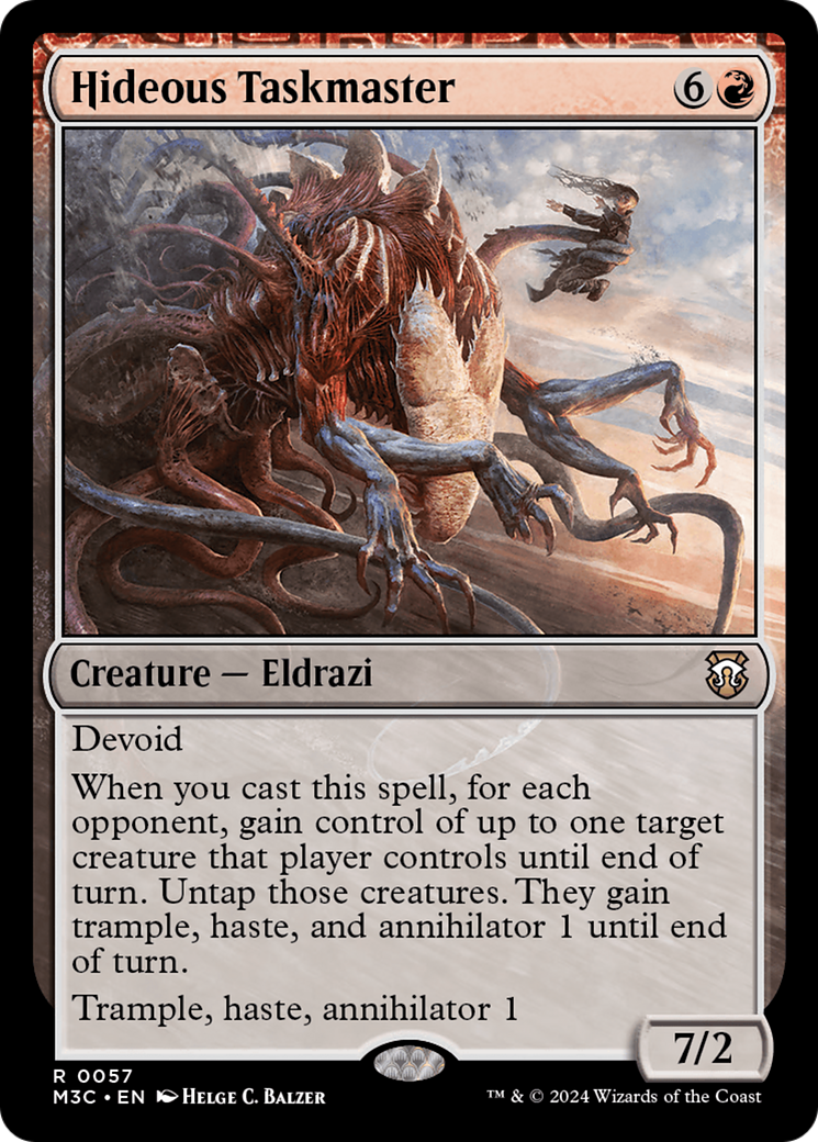 Hideous Taskmaster  [Modern Horizons 3 Commander]: (devoid) Foil